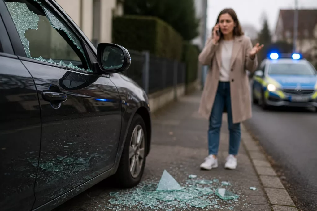 Sachbeschädigung am Auto